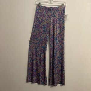 Michael Lauren Floral print wide leg pants, size XS